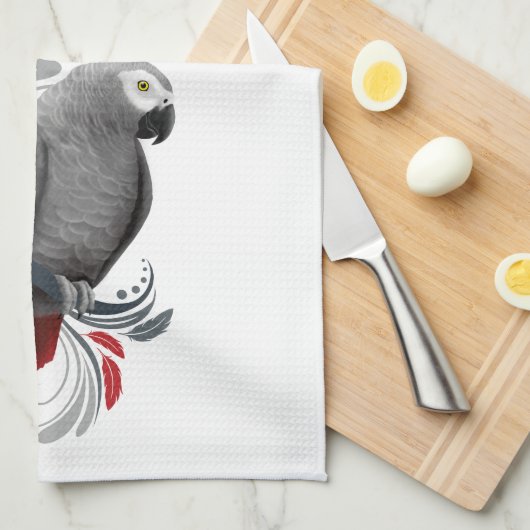 Afrikaanse grijs theedoek (Quarter Fold)