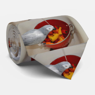 Afrikaanse grijze en zoete paprika's stropdas