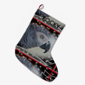 Afrikaanse grijze kerst grote kerstsok (Voorkant (Hangend))