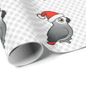 Afrikaanse grijze kerstman cadeaupapier (Rol Hoek)