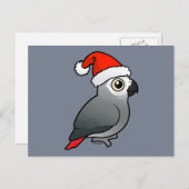 Afrikaanse grijze kerstman feestdagenkaart (Voorkant / Achterkant)