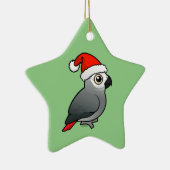 Afrikaanse grijze kerstman keramisch ornament (Rechts)