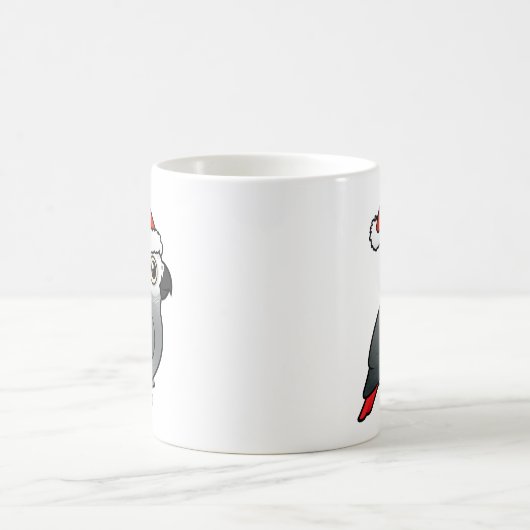 Afrikaanse grijze kerstman magische mok (Center)