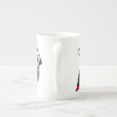 Afrikaanse grijze kerstman porselein kop (Achterkant)