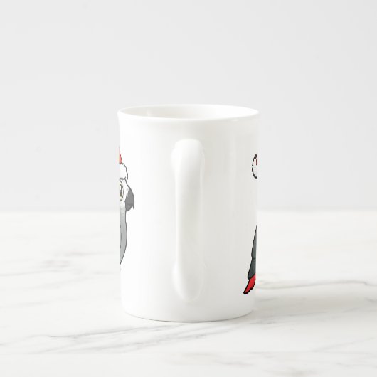 Afrikaanse grijze kerstman porselein kop (Achterkant)