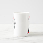 Afrikaanse grijze kerstman porselein kop (Voorkant)