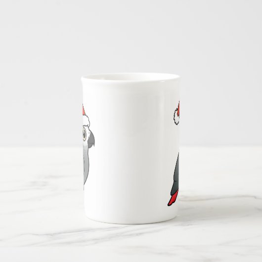 Afrikaanse grijze kerstman porselein kop (Voorkant)