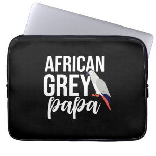 Afrikaanse grijze papa laptop sleeve