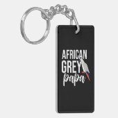 Afrikaanse grijze papa sleutelhanger (Voorkant Links)
