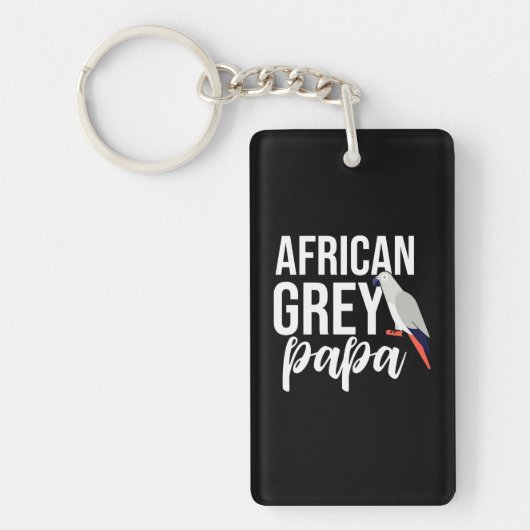 Afrikaanse grijze papa sleutelhanger (Voorkant)