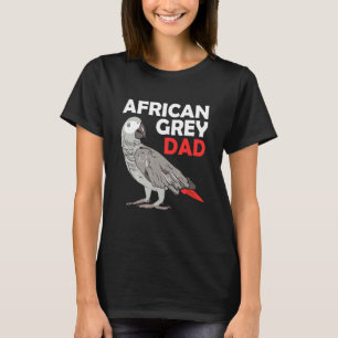 Afrikaanse grijze papaver Congo-vogelvader T-shirt