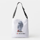 Afrikaanse grijze papegaai crossbody tas (Achterkant)