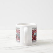 Afrikaanse grijze papegaai en Icy roze kerstboom Espresso Kop (Achterkant)