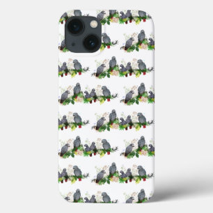 Afrikaanse Grijze Papegaai Feest iPhone 13 Hoes