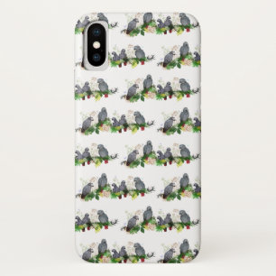 Afrikaanse Grijze Papegaai Feest iPhone X Hoes