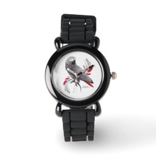 Afrikaanse grijze papegaai horloge