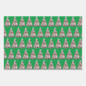 Afrikaanse Grijze Papegaai Kerstboom Inpakpapier (Voorkant 2)