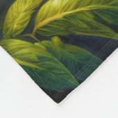 Afrikaanse grijze papegaai met kleurrijke bloemen fleece deken (Hoek)