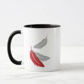 Afrikaanse grijze papegaai mok (Links)