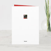 Afrikaanse grijze papegaai vakantieseizoen kaart (Achterkant)