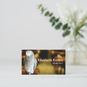 Afrikaanse grijze papegaai visitekaartje (Staand voorkant)