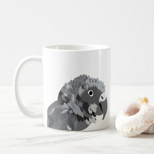 Afrikaanse Grijze Papegaai Vogel Liefhebber Koffiemok