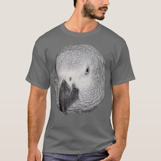 Afrikaanse grijze papegaaien t-shirt (Voorkant)