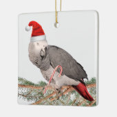 Afrikaanse Grijze Parrot Keramische Kerstversierin Keramisch Ornament (Links)
