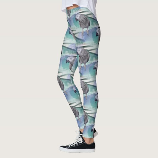 Afrikaanse grijze pool leggings (Links)