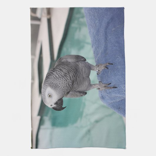 Afrikaanse grijze pool theedoek (Verticaal)