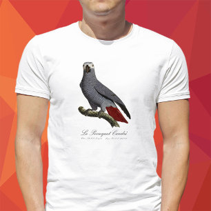 Afrikaanse grijze roodstaartpapegaai, Psittacus er T-shirt