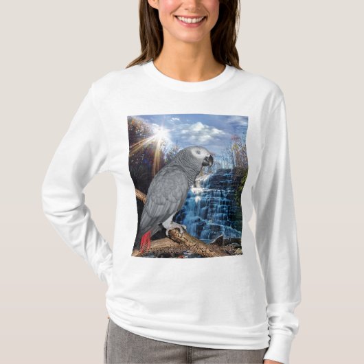 Afrikaanse grijze waterval T-Shirt (Voorkant)