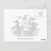 Afrikaanse groene duif briefkaart (Achterkant)