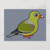Afrikaanse groene duif briefkaart (Voorkant)