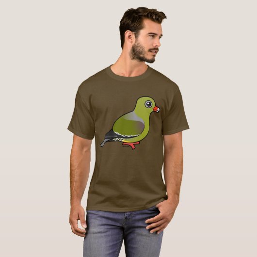 Afrikaanse groene duif t-shirt (Voorkant volledig)