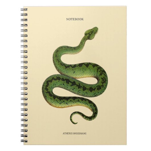 Afrikaanse Groene Slang Notitieboek (Voorkant)