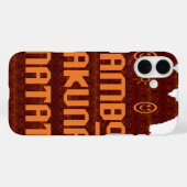 Afrikaanse Groet: Jambo Hakuna Matata Wood Design Case-Mate iPhone Case (Achterkant (horizontaal))