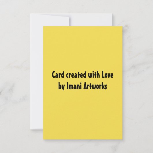 Afrikaanse groeten bedankkaart (Achterkant)