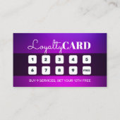 Afrikaanse haarvlechten Schoonheidssalon Nail Make Klantenkaartje (Achterkant)