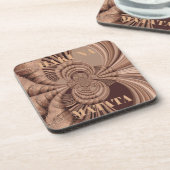 Afrikaanse Hakuna Matata Fractal Art Print/Graphic Bier Onderzetter (Linkerzijde)