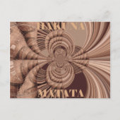 Afrikaanse Hakuna Matata Fractal Art Print/Graphic Briefkaart (Voorkant)