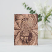 Afrikaanse Hakuna Matata Fractal Art Print/Graphic Briefkaart (Staand voorkant)