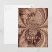 Afrikaanse Hakuna Matata Fractal Art Print/Graphic Briefkaart (Voorkant / Achterkant)