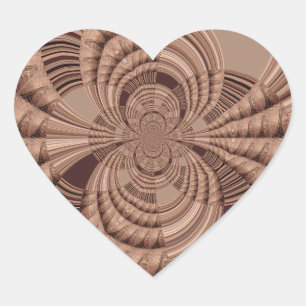 Afrikaanse Hakuna Matata Fractal Art Print/Graphic Hart Sticker