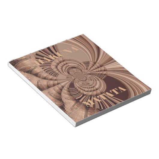 Afrikaanse Hakuna Matata Fractal Art Print/Graphic Notitieblok (Schuin)