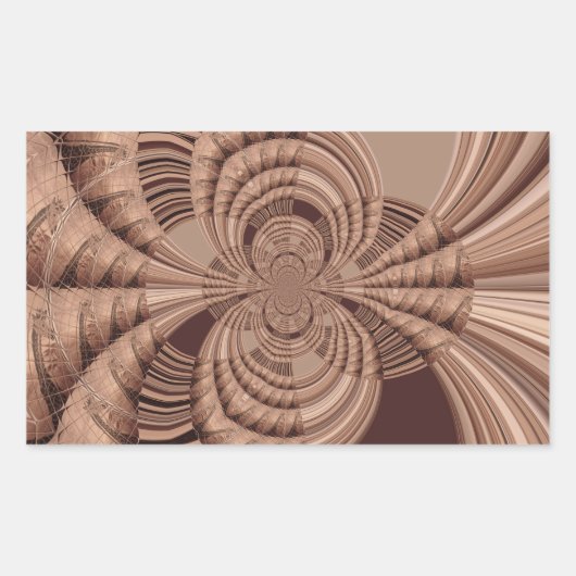 Afrikaanse Hakuna Matata Fractal Art Print/Graphic Rechthoekige Sticker (Voorkant)