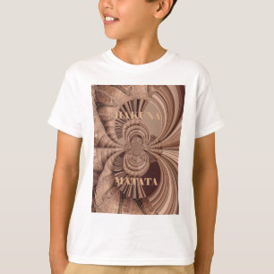 Afrikaanse Hakuna Matata Fractal Art Print/Graphic T-shirt