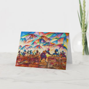 Afrikaanse handels-II-briefkaart Kaart