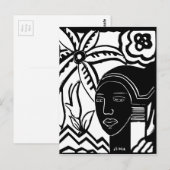 Afrikaanse hantasy briefkaart (Voorkant / Achterkant)