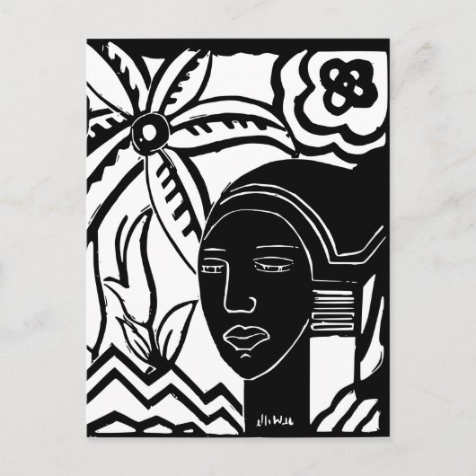 Afrikaanse hantasy briefkaart (Voorkant)